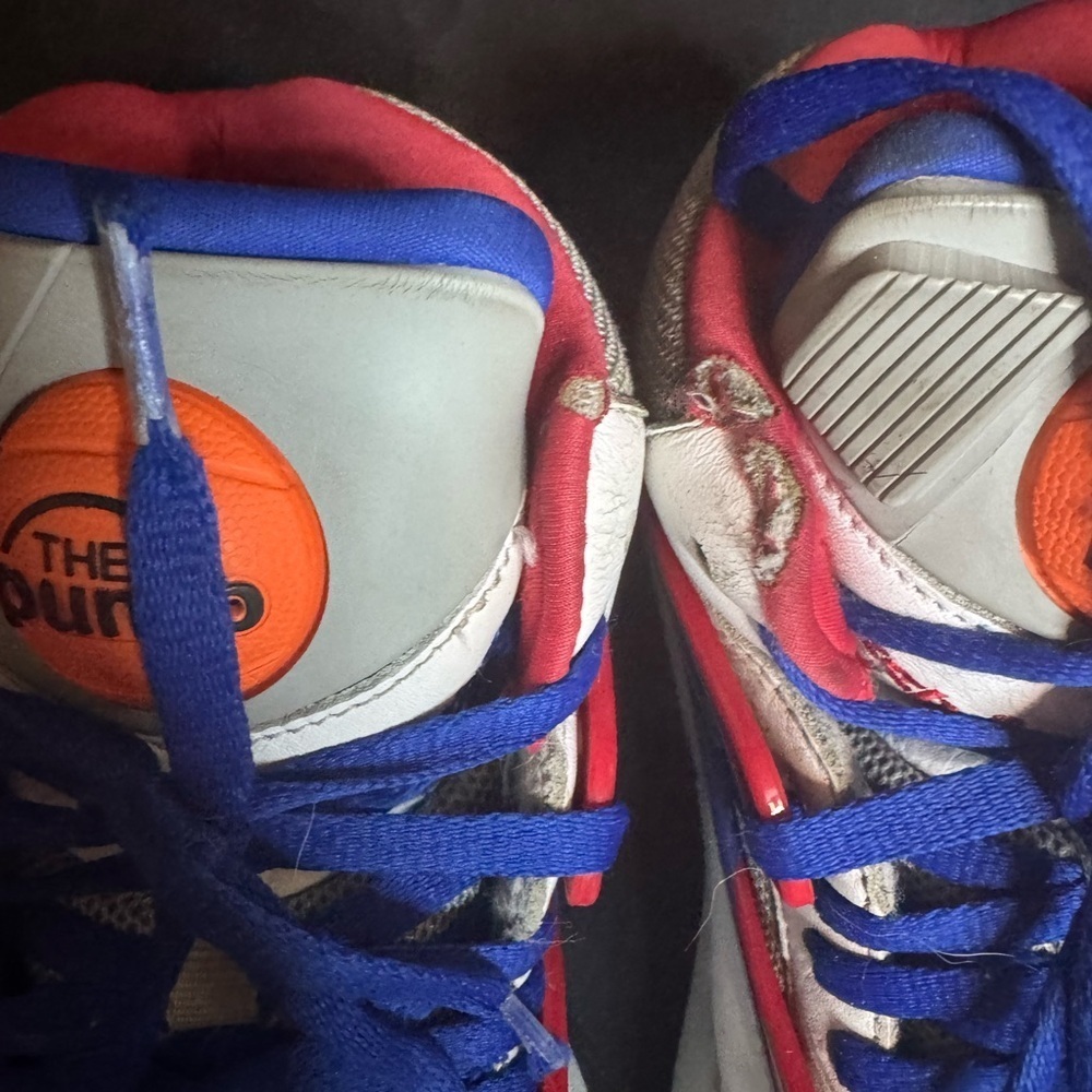 Reebok Kids Sneakers in White, Blue, and Red - Picture 13 of 14